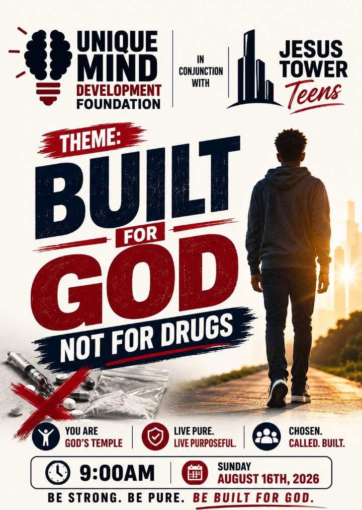 Built for God: not for drugs